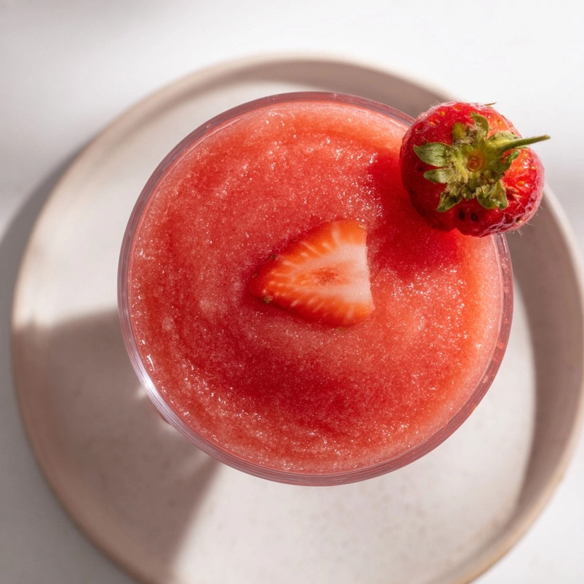 Making a Strawberry Daiquiri: the sweet-tart aroma of fresh strawberries, ready to blend.