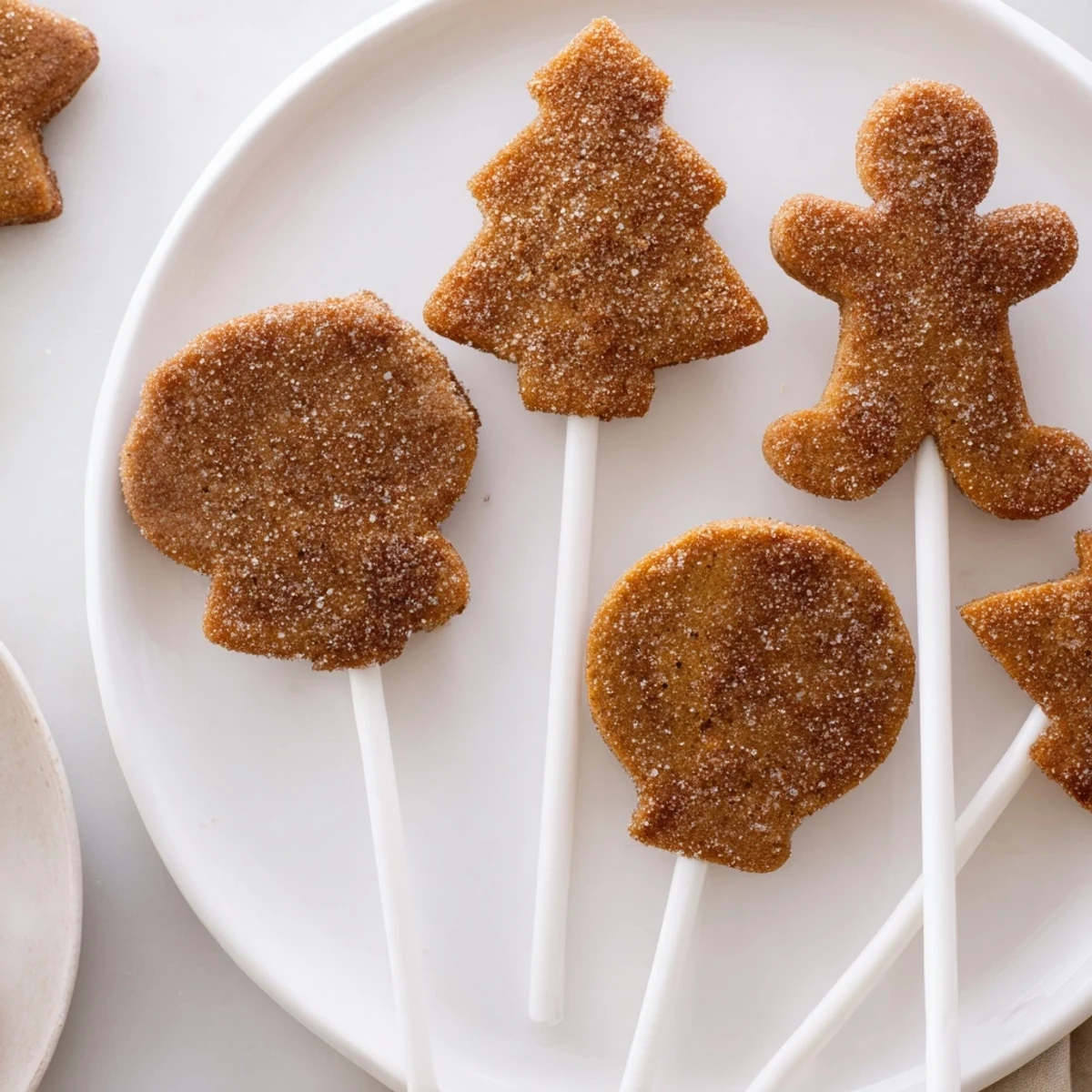 Cinnamon Sugar Gingerbread Cookie Pops