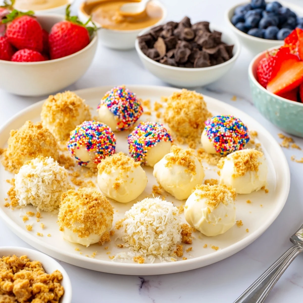 Deconstructed Cheesecake Bites Board