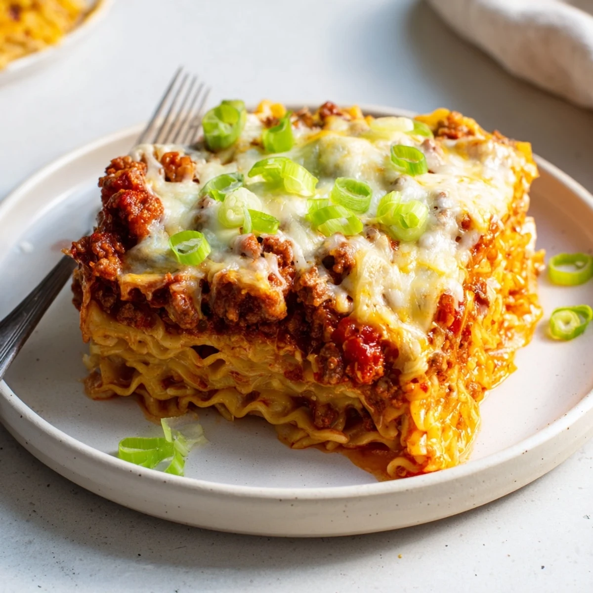 Spicy Ramen Lasagna Fusion