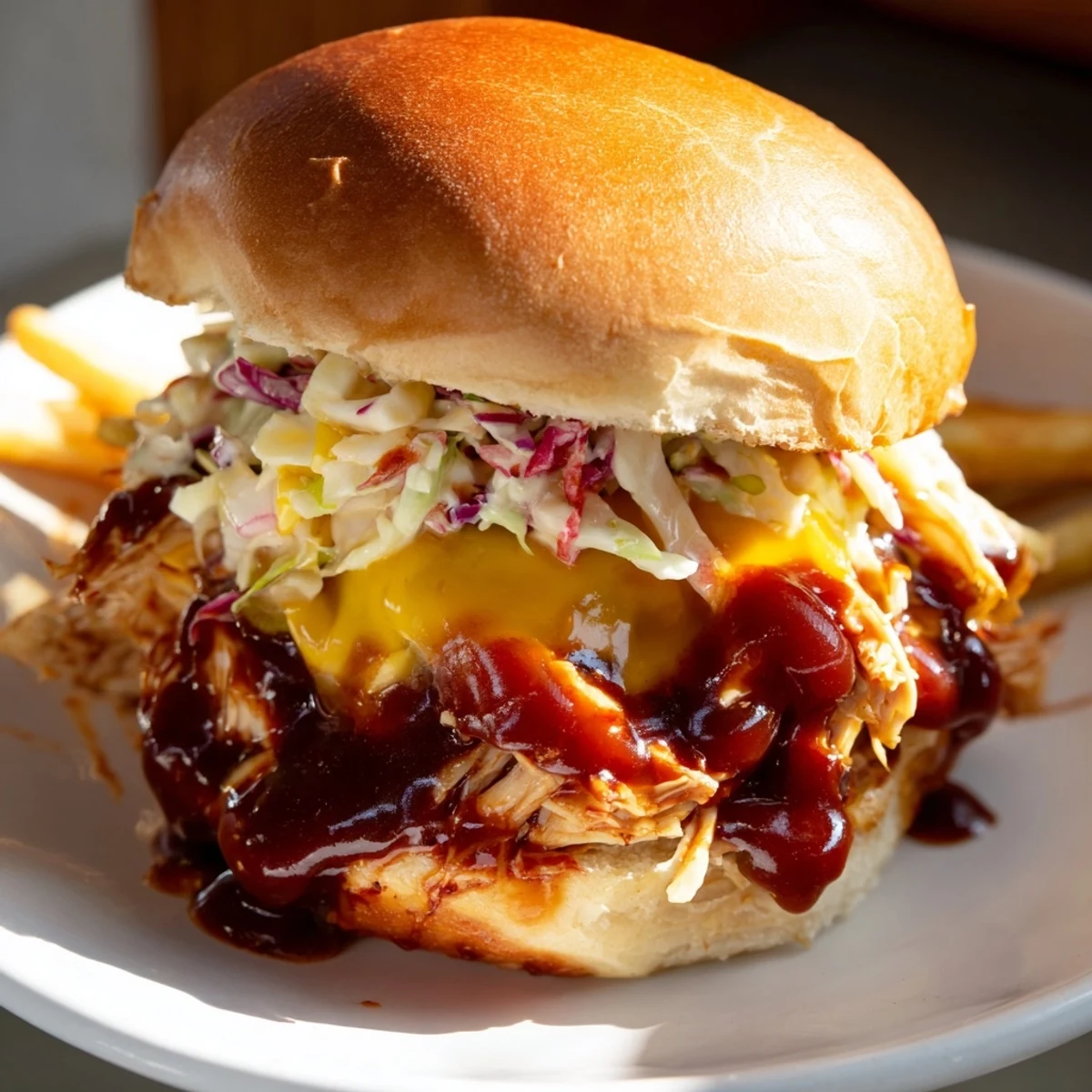 BBQ Chicken Sliders & Fries #97