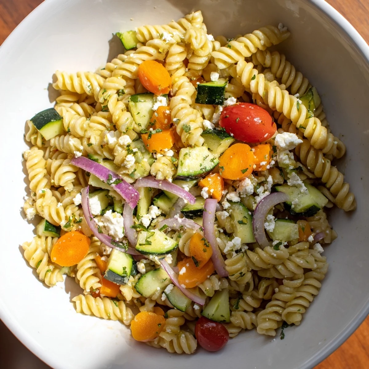 Pasta Salad Seasonal Veggies