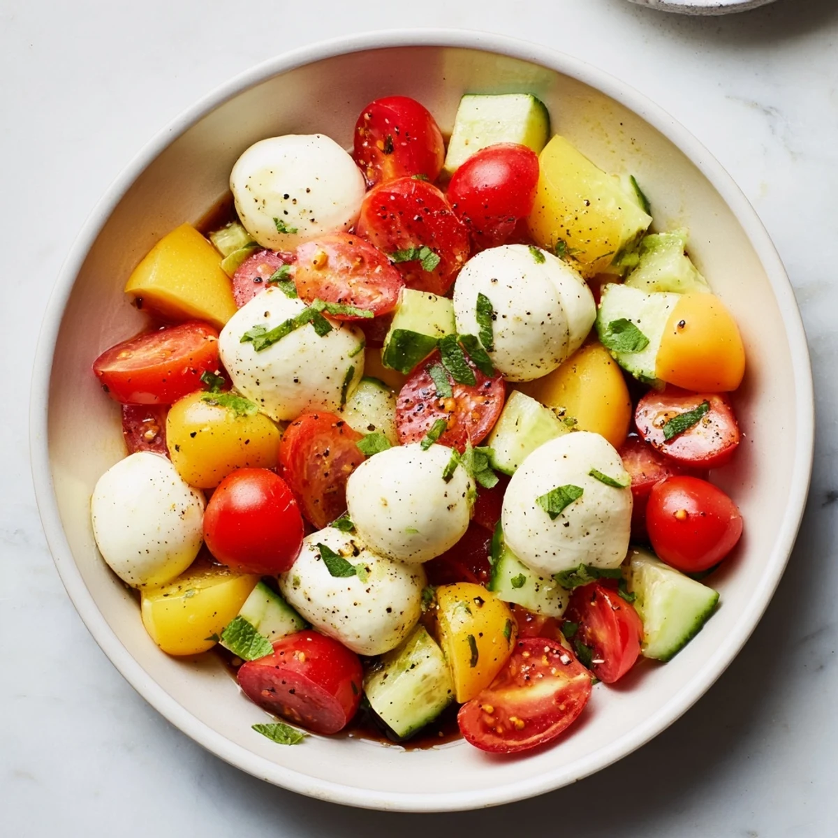 Holiday Chopped Caprese Salad