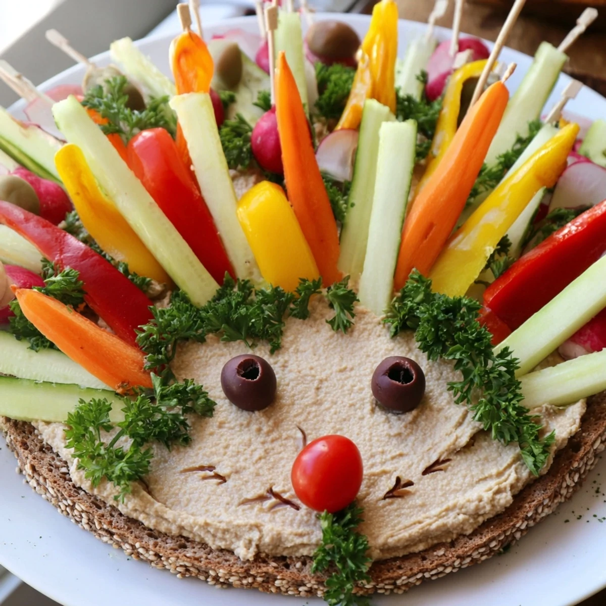 Autumn Hedgehog Dip Platter