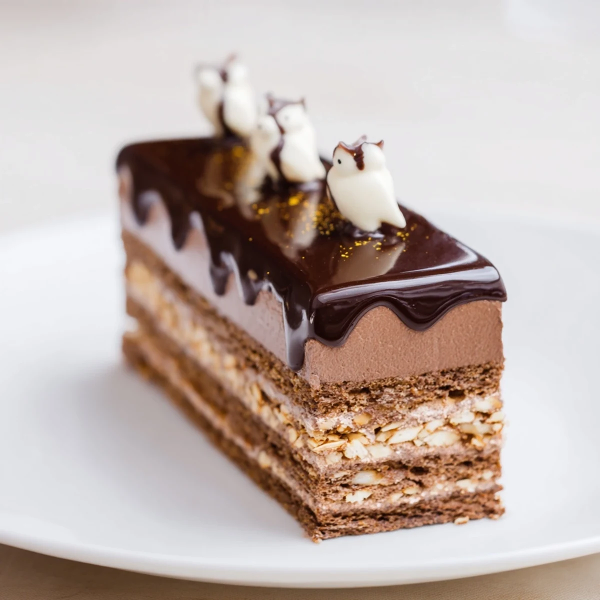 Hibou Chocolate Hazelnut Entremets