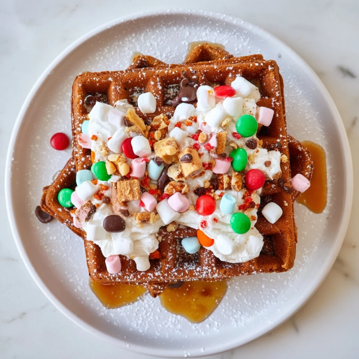 Gingerbread House Waffle Bar