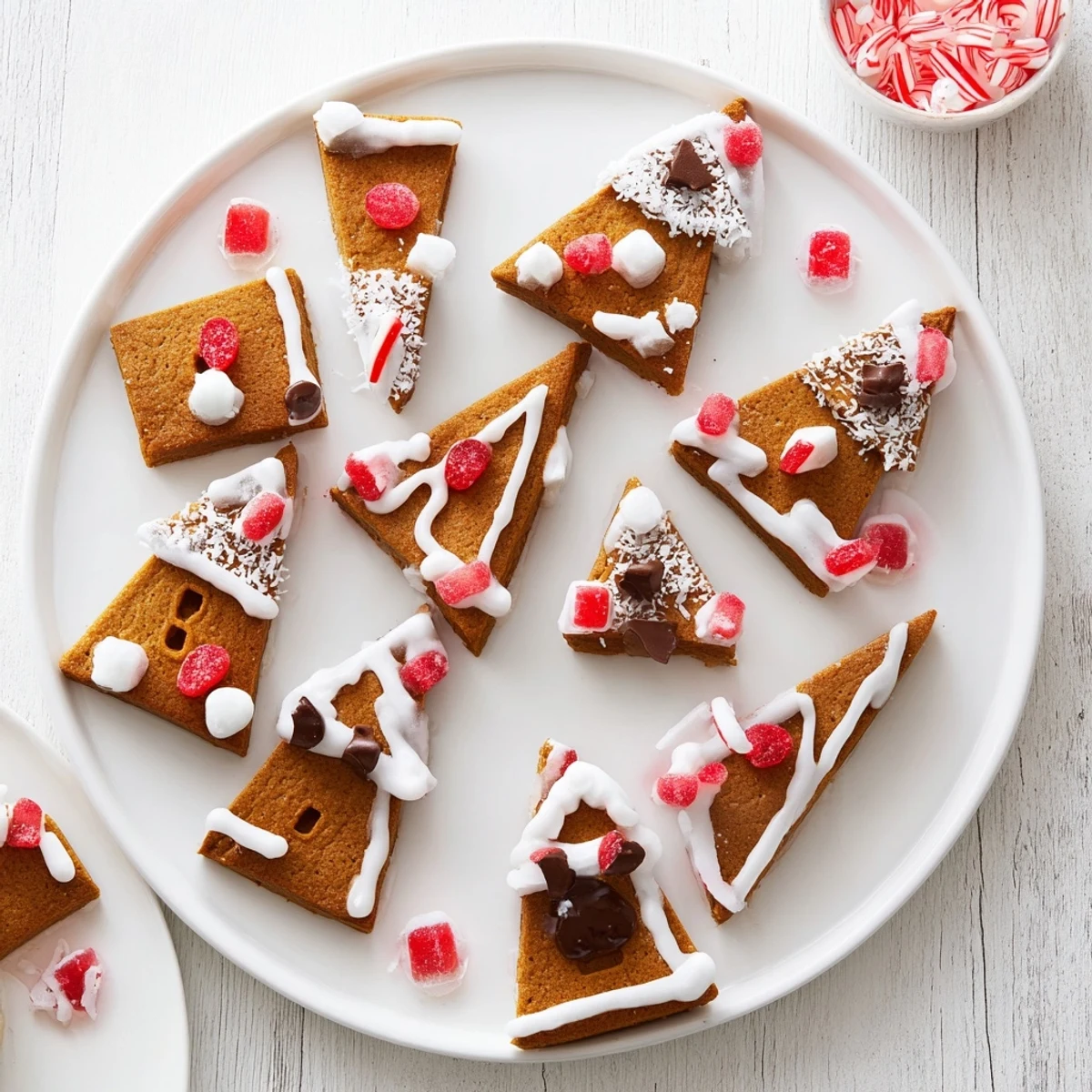 The colorful Gingerbread House Board offers a fun holiday activity, complete with gingerbread pieces and sweet treats.