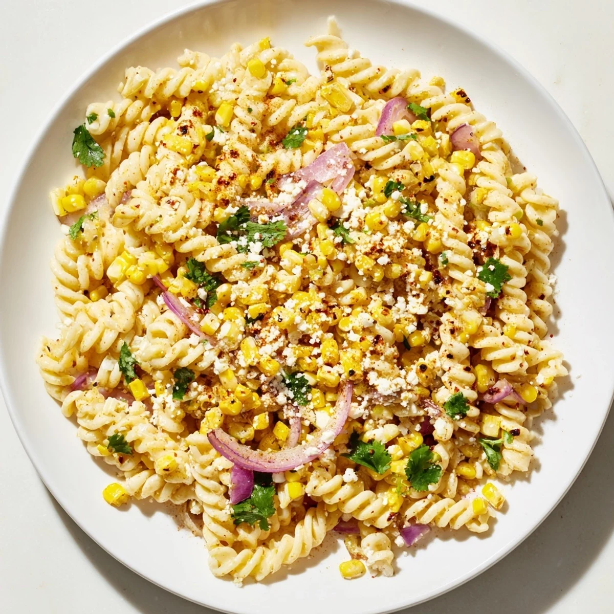 Creamy Street Corn Pasta Salad