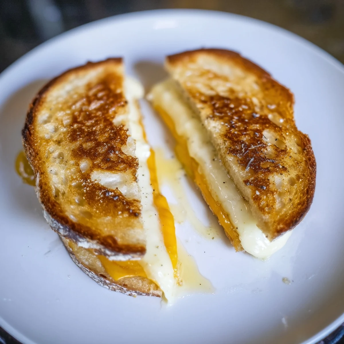 Crispy sourdough hugging melted cheddar, this Truffle Oil Grilled Cheese is elevated comfort food.