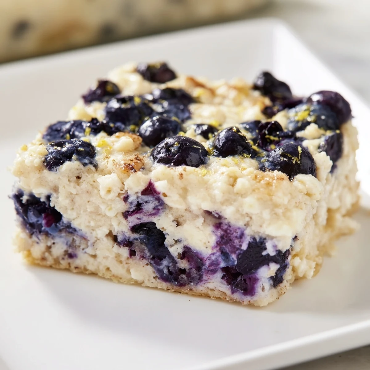Blueberry Cottage Cheese Bake