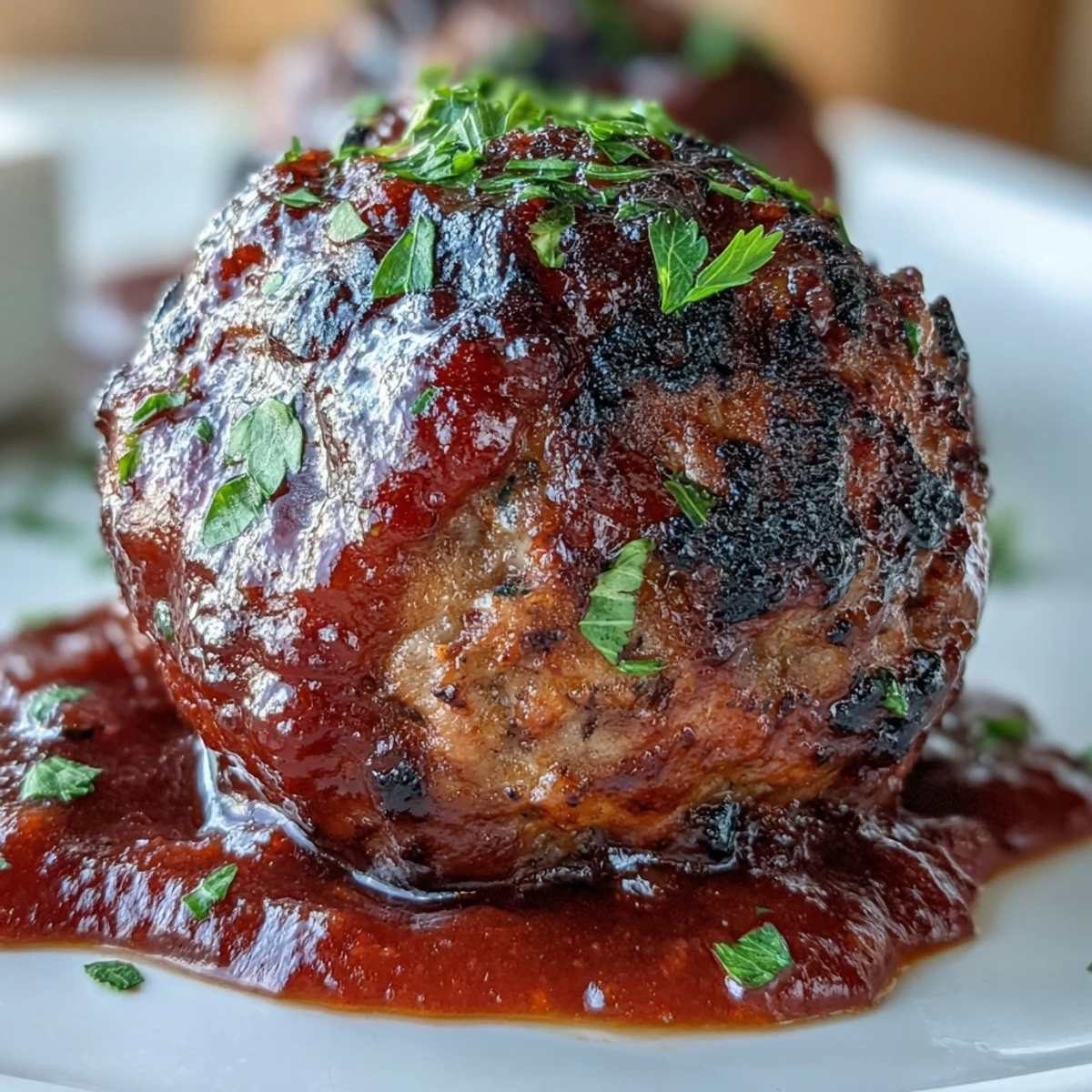 Smoky lentil meatballs baked until golden, served with zucchini noodles and savory marinara sauce.  