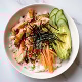 Japanese Salmon Chicken Bowl