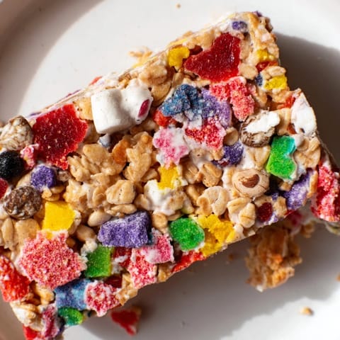 Delicious homemade gummies and freeze-dried fruit create a vibrant DIY snack bar.  