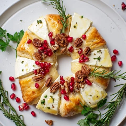 Pomegranate Brie Wreath