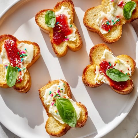 Golden, crisp Elf Shoe Shaped Toast Bites arranged on a board, ready for festive brunch enjoyment.