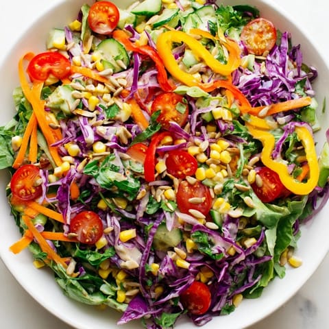 Rainbow Salad Tahini Dressing