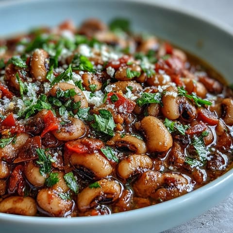 Greek-Style Slow Cooker Black-Eyed Peas
