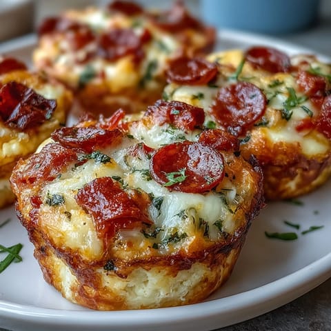 High-Protein Pepperoni Breakfast Cups
