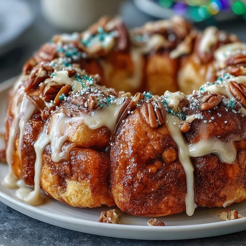 King Cake Pull-Apart Monkey Bread