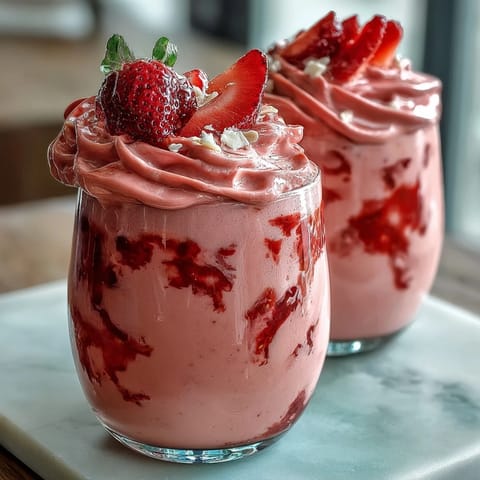 Strawberry Shortcake Protein Smoothie