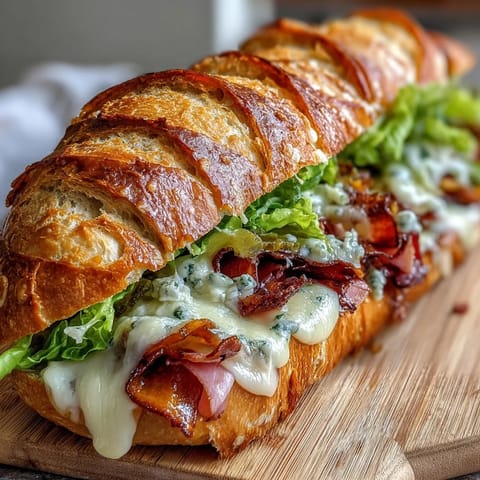 Classic quick Parisian baguette sandwich with ham, butter, and Swiss cheese.