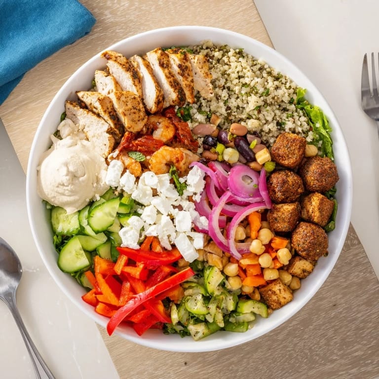 Delicious Build-Your-Own Boards & Bowls featuring grilled proteins and colorful toppings.
