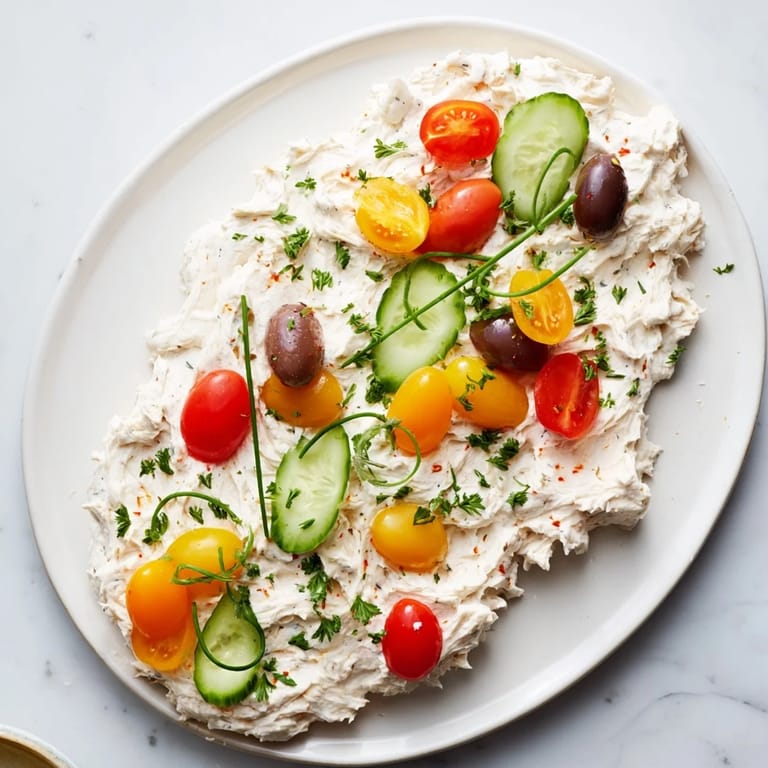 This delightful Christmas Lights Appetizer Spread appetizer, a delicious blend of flavors, ready to enjoy this season.