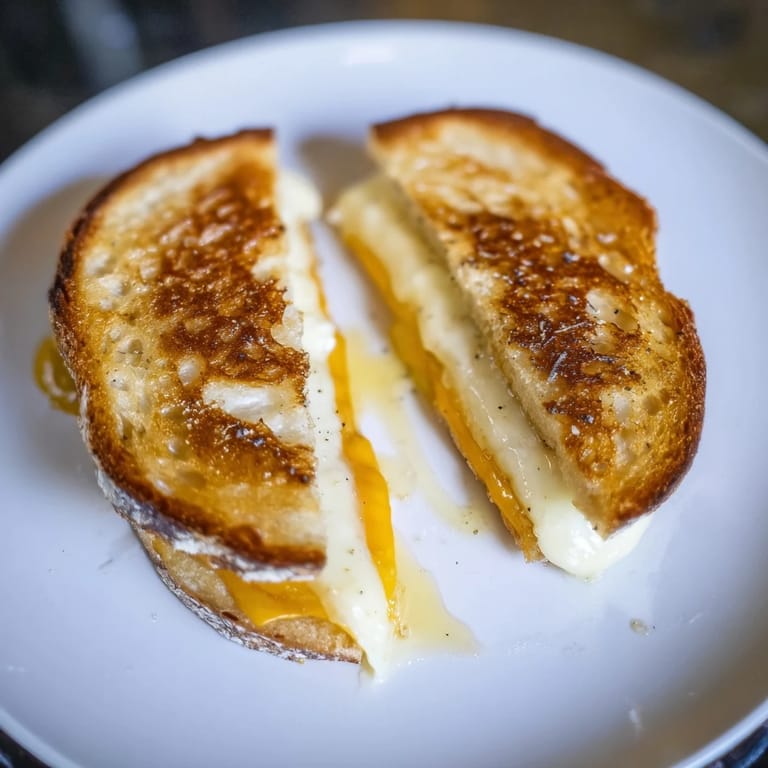 Crispy sourdough hugging melted cheddar, this Truffle Oil Grilled Cheese is elevated comfort food.