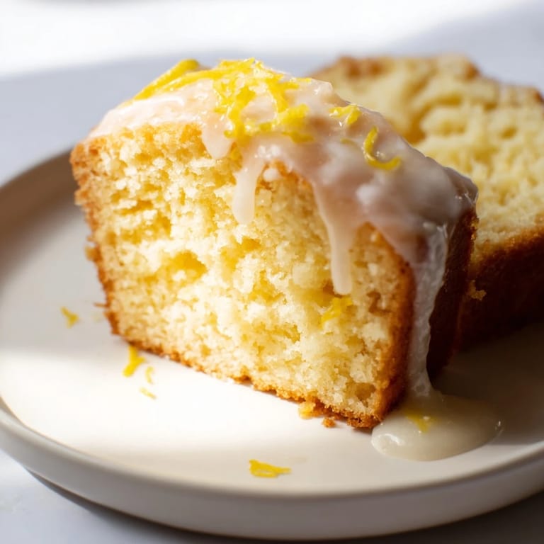 A freshly baked Lemon Yogurt Cake, boasting a moist crumb and bright lemon aroma, delicious!