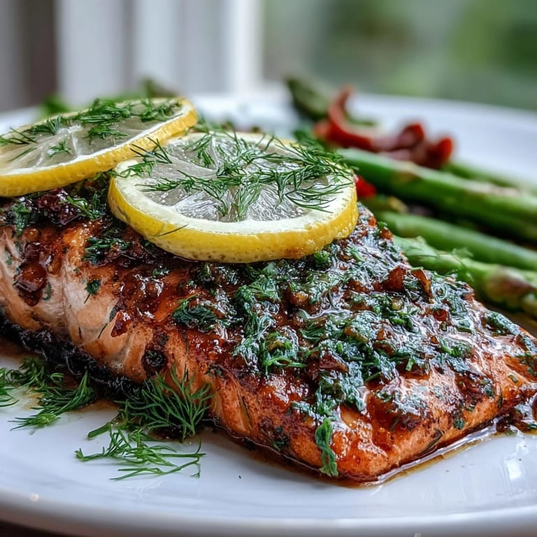 Marry Me Salmon fillets flake easily with a fork, served alongside roasted asparagus for a healthy dinner.