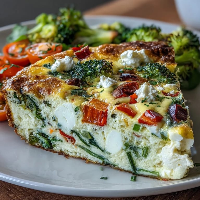 Light and satisfying egg white frittata filled with zucchini, tomatoes, and herbs, ideal for weight loss and meal prep.