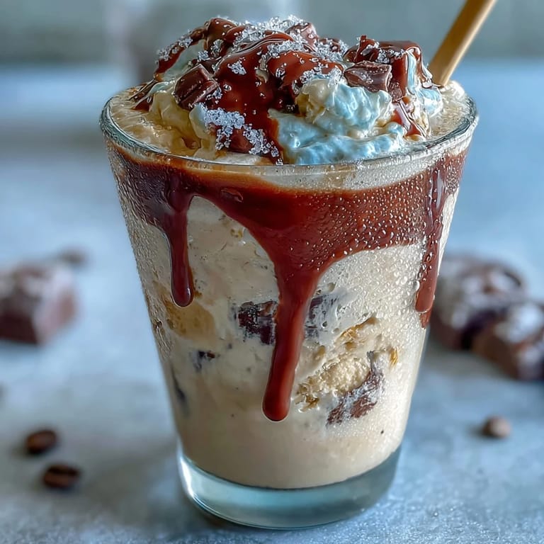 Velvety frozen pops blending vanilla bean and smooth fudge, inspired by your favorite coffeehouse drink, ready to enjoy.  