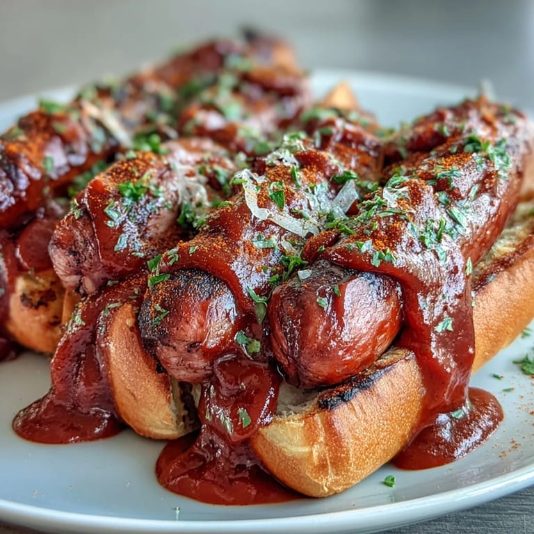 Easy weeknight meal: Quick Currywurst with a classic German street food appeal.